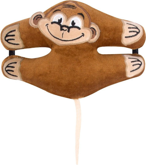 Sevi Bebe Monkey Προστατευτικό Δακτύλων από Πόρτες από Ύφασμα σε Καφέ Χρώμα