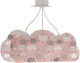 Ango Multi Bulbs Kids Lighting Pendant of Plastic 240W with Drive Size E27 In Pink Colour 54x22cm