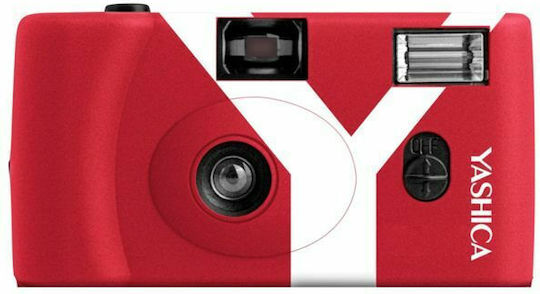 Yashica MF1 Set Фотоапарат Филм Червено