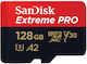 Sandisk Extreme Pro microSDXC 128GB Klasse 10 U3 V30 A2 UHS-I mit Adapter