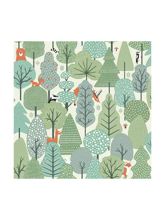 Ugepa Kids Wallpaper Vinyl Coated Forest L53xH1000εκ.