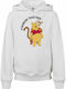 Fleece Kinder-Sweatshirt mit Kapuze und Taschen Weiß