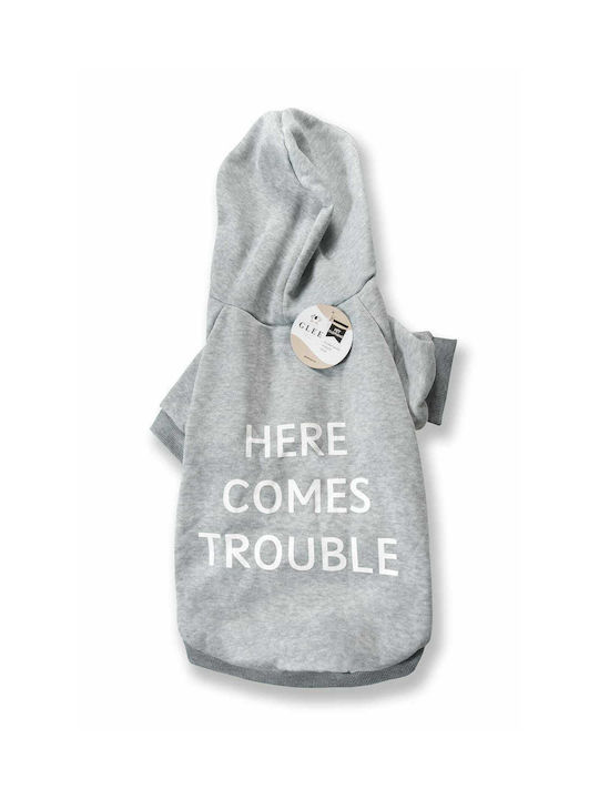 Glee Κουκούλα Here Comes Trouble Sweatshirt Hundeshirt in Gray Farbe 60x35cmx35cmcm. 85258