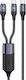 Usams US-SJ550 Braided USB-C to Lightning Cable 100W Μαύρο 1.2m (SJ550USB01)