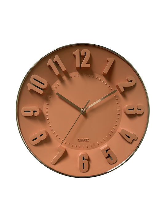 ArteLibre Wall Clock Plastic Ceramides Ø28.5cm