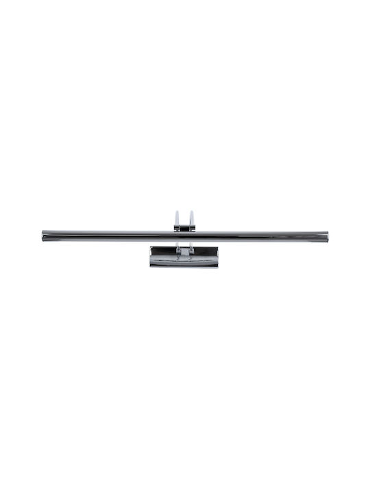 GloboStar Laura Modern Lamp Bathroom with Integrated LED and Natural White Light Silver 60x13cm