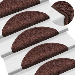 vidaXL Stair Mats Brown 56cm 149789 10pcs