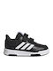 Tensaur Sport Training Hook and Loop Kinder Sneakers mit Klettverschluss Core Black / Cloud White
