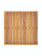 vidaXL Holz Rechteckig Serviertablett mit Griffen in Braun Farbe 50x50x7cm 315457 1Stück