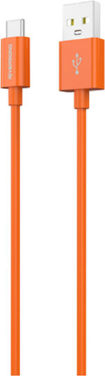 Riversong Lotus 08 USB 2.0 Cable USB Type-C Male - USB-A Orange 1.2m