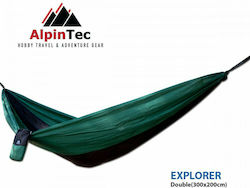 AlpinPro Explorer Αιώρα Αλεξίπτωτο Διπλή Πράσινη 300x200εκ.