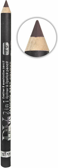 Davis 2 In 1 Eyeliner & Lipliner Pencil Eye Pencil 76