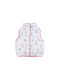 Evita Kids Quilted Jacket Sleeveless short White