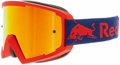 Red Bull Motocross Goggles Whip-005 Mat Red - Blue / Red mirror