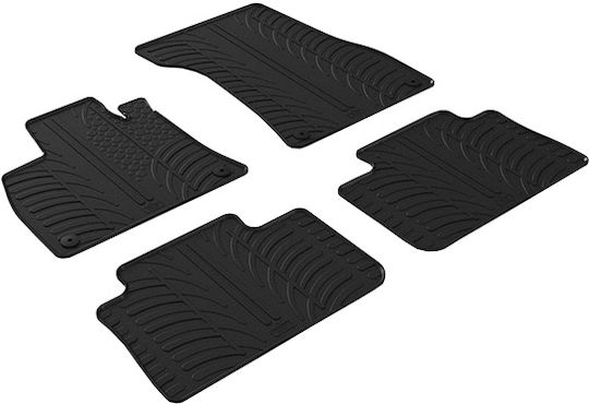 Gledring Set of Front and Rear Mats 4pcs for Audi e-tron 2019 Black