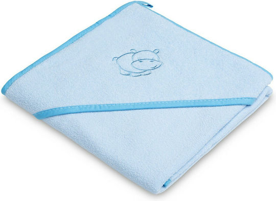 Sensillo Baby Hooded Bath Towel Blue 80x80cm