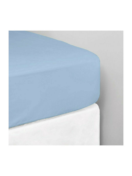 White Fabric Чаршаф Кралица с Ластик 160x200+30...