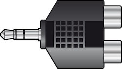 QTX Sound 759.490UK 3.5mm Masculin în RCA 2x Femelă QTX Sound 759.490UK 3.5mm Masculin în RCA 2x Femelă