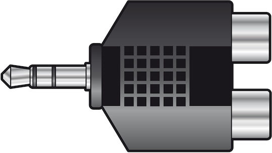 QTX Sound Μετατροπέας 3.5mm male σε RCA 2x female 1τμχ 759.490UK