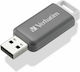 Verbatim Databar 128GB USB 2.0 Stick Gray