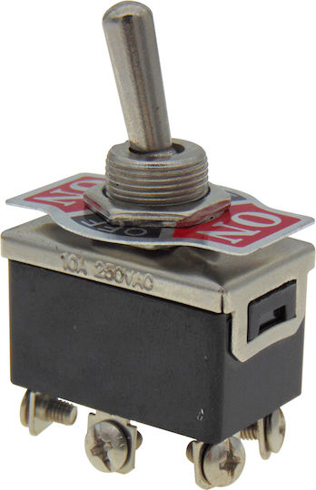 6P 10A/250V KN3C-203A-A3 Schalter Umschalten auf Silber 1Stück