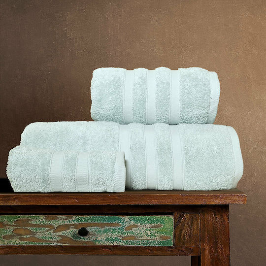 Lino Home Комплект Кърпи за Баня 3бр Marion Мента Тегло 500гр/кв.м