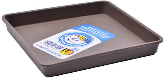 Et Plast Anaïs Plate Pot Plastic Moca 17x17cm