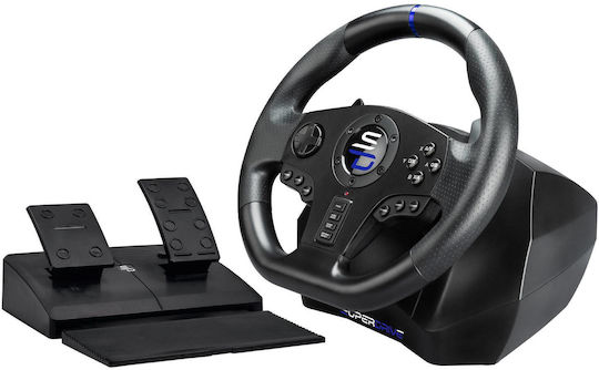 Subsonic Superdrive Pro Sport SV750 Steering Wheel with Pedals for PC / PS4 / XBOX One / Xbox Series X/S with 270 Degrees of Rotation