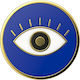 PopSockets Enamel Evil Eye Κινητού Μπλε