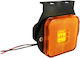 Truck Volume Lights 1pcs LED Side Marker Light with Base 24V - Orange MAR695
