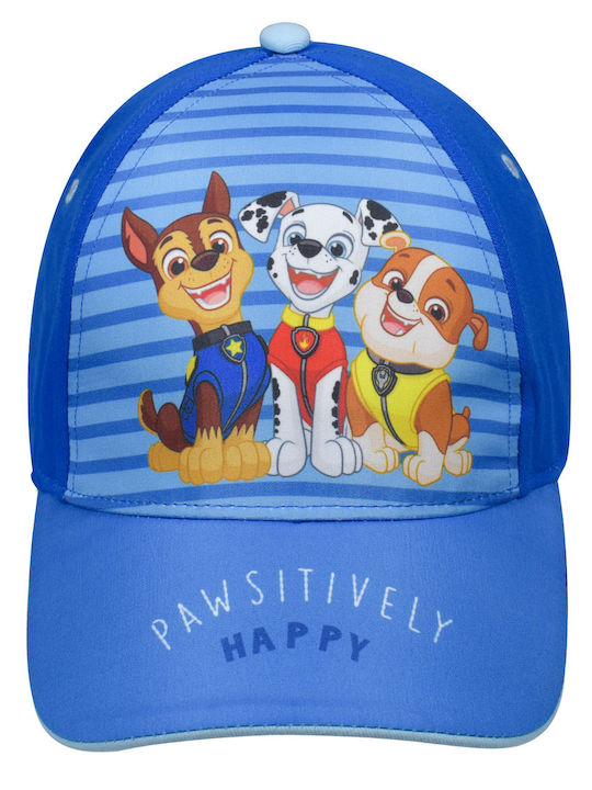 Stamion Kinderhut Jockey Stoff Paw Patrol Portrait Blau