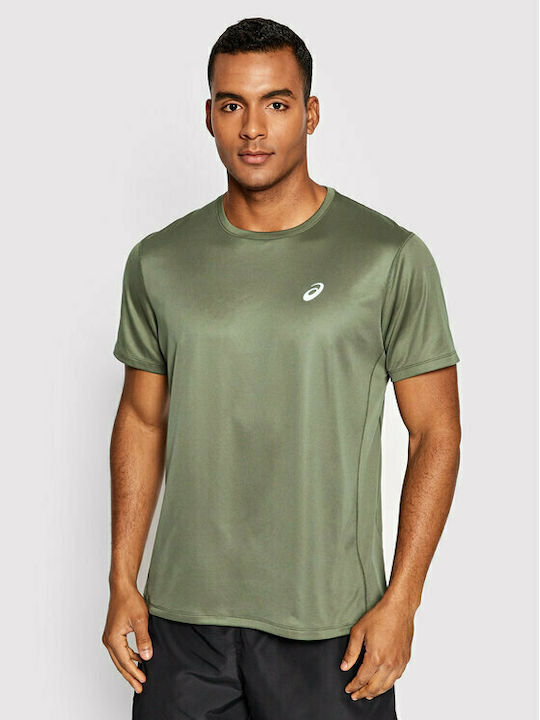 ASICS Men's Athletic T-shirt Short Sleeve Khaki