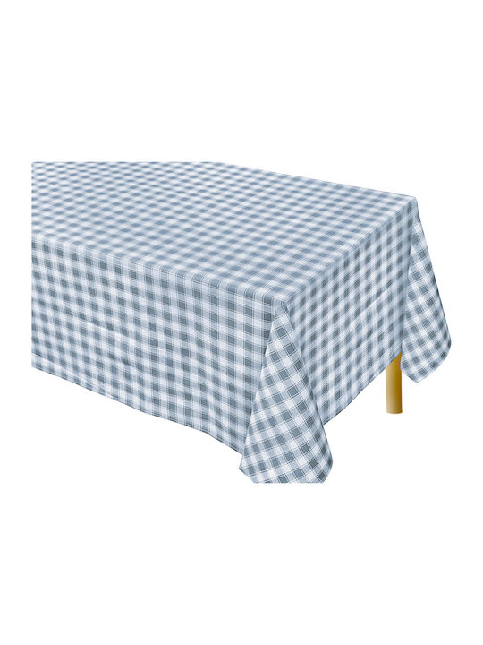 Ideato Cotton & Polyester Tablecloth Light Blue 140x180cm