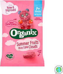 Organix Reiswaffeln Rice Cake Cloudes mit Geschmack Strawberry 40gr für 7+ Monate 1Stück