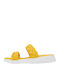 Dottern Leder Herrensandalen in Gelb Farbe