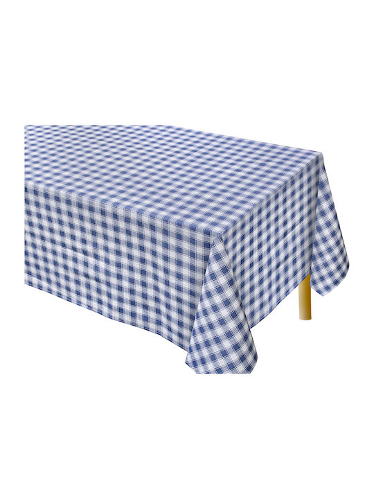 Ideato Cotton & Polyester Tablecloth Blue 140x180cm