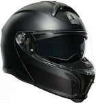 AGV Tourmodular Matt Black Κράνος Μηχανής Flip-Up με Sunvisor