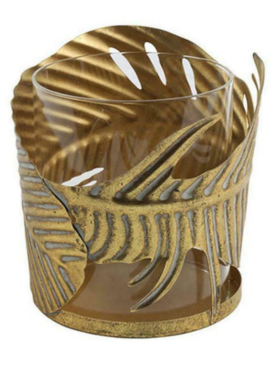 Atmosphera Candle Holder suitable for Tealights Metal Gold 15x15x16cm 1pcs