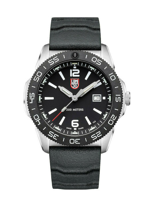 Luminox Pacific Diver Uhr Batterie mit Schwarz Kautschukarmband