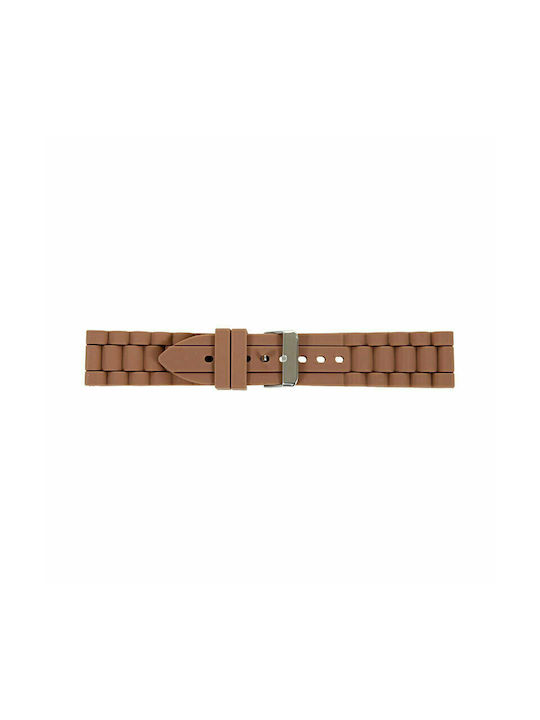 Tzevelion Rubber Strap Brown 20mm