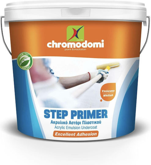 Χρωμοδομή Step Primer Αστάρι Κατάλληλο για Γυψοσανίδα 0.375lt