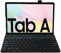Tech-Protect Smartcase Folio Flip Cover Piele artificială cu Tastatură Engleză SUA Negru (Galaxy Tab A7) 199041