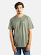 Reell Regular Logo T-shirt Grey Green Khaki