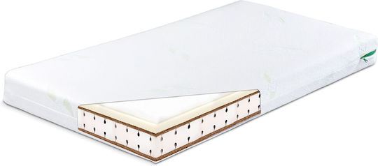 Sensillo Mattress Crib White with Latex 60cmx120cmx12cm