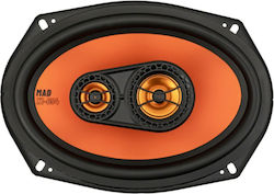 Gas Audio Power Car Speaker Set MAD X1-694 with 100W RMS (3 Way)