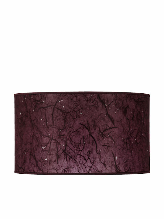 Starlight ΚΑ-ΚΥ-3520-ΚΡ Rund Lampenschirm Lila mit Durchmesser 35cm Aubergine