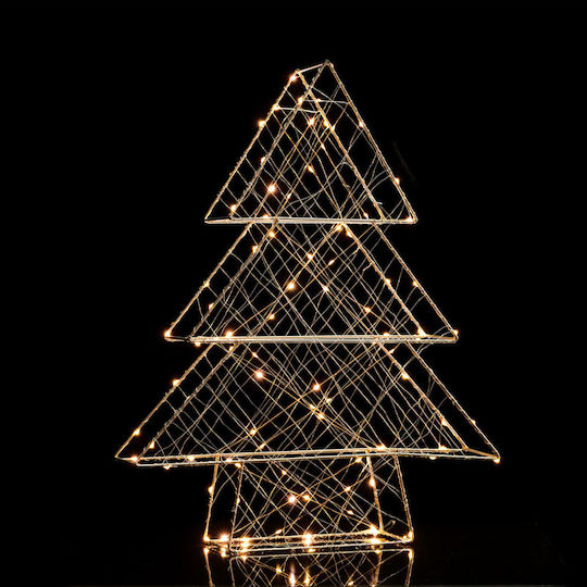 Beleuchtet Weihnachtsdekoration Baum Dreieckig Für den Außenbereich Elektrisch 1d Copper Wire Metal Motifs