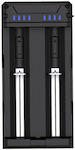 XTAR FC2 USB Φορτιστής 2 Μπαταριών Li-ion/Ni-Cd/Ni-MH Μεγέθους AA/AAA/18650/21700/16340