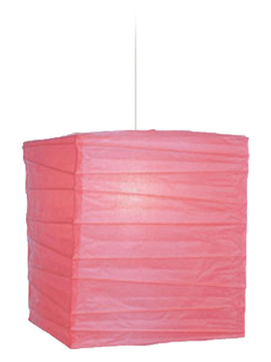 Starlight Platz Lampenschirm Rosa mit Breite 25cm