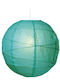 Starlight Akari Round Lamp Shade Green with Diameter 40cm Petrol